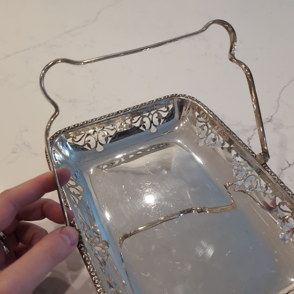 Vintage Antique French Regency Renaissance Style Silverplated Serving Dish - Picture 5 of 7